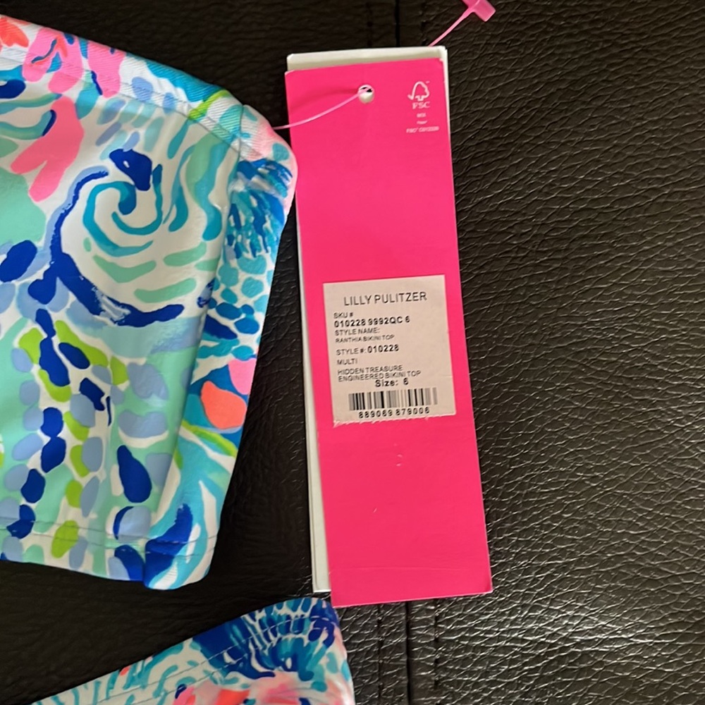 NWT Lilly Pulitzer Ranthia Top & Pico High Cut Bottom Bikini Set - Picture 5 of 6